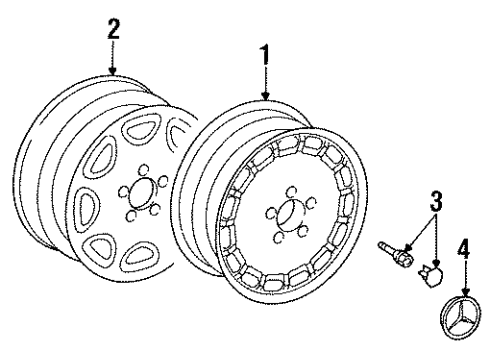 Mercedes-Benz 6-6-47-0014-67 Wheel, Alloy