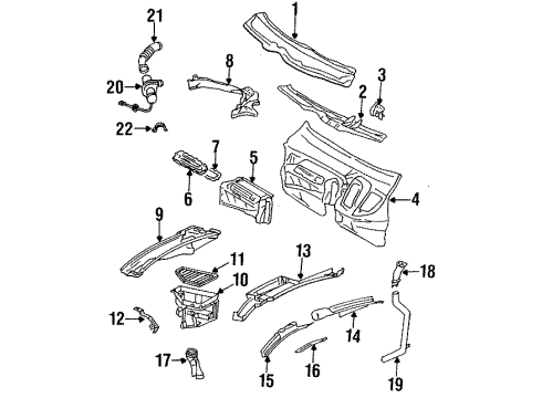 Mercedes-Benz 140-830-41-44 Air Duct