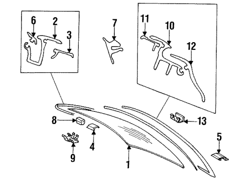 Mercedes-Benz 140-670-12-22 Molding