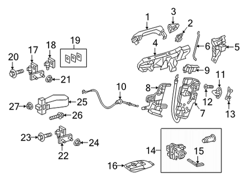 Mercedes-Benz 000-982-97-20 Lower Hinge Cap
