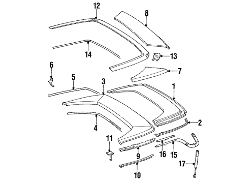 Mercedes-Benz 129-750-20-28 Hinge