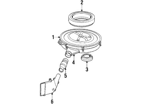 Mercedes-Benz 102-090-09-01 Air Cleaner Assembly