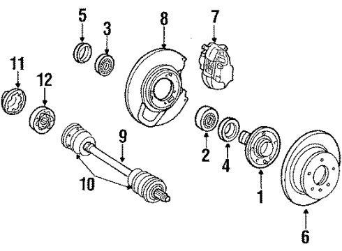 Mercedes-Benz 126-350-47-01 Axle Shaft