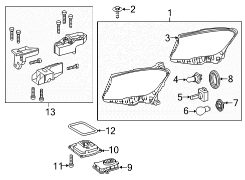 Mercedes-Benz 156-906-41-00 Composite Headlamp