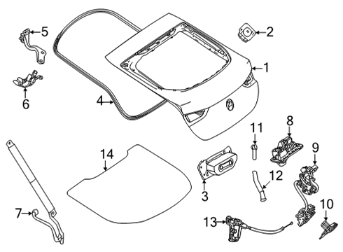 Mercedes-Benz 019-990-37-01 Hinge Bolt