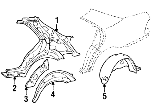 Mercedes-Benz 140-698-05-30 Splash Shield