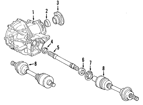Mercedes-Benz 211-330-00-44 Companion Flange