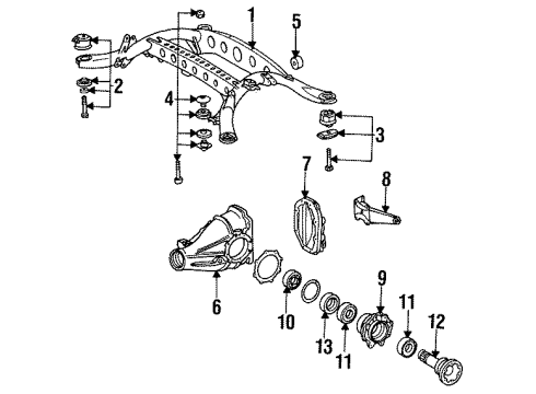 Mercedes-Benz 129-351-18-42 Rear Sub-Frame Mount Kit