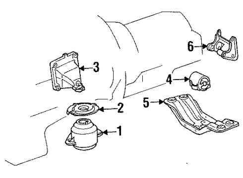 Mercedes-Benz 140-240-11-40 Rear Bracket