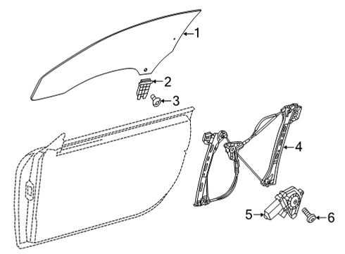 Mercedes-Benz 025-997-74-45 Window Motor Seal