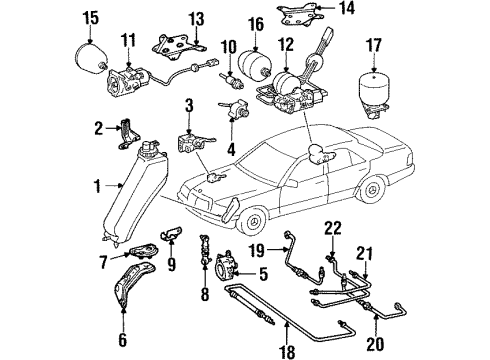 Mercedes-Benz 124-328-12-40 Height Valve Bracket