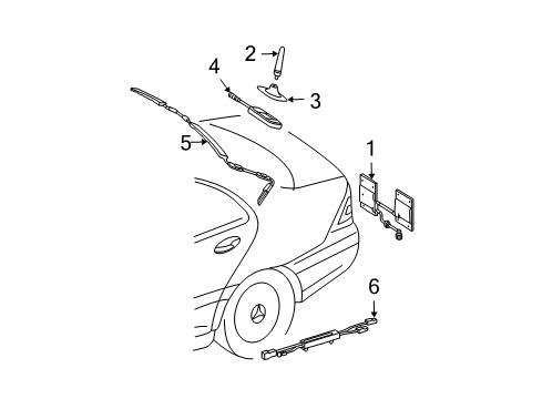 Mercedes-Benz 203-870-26-89 Amplifier