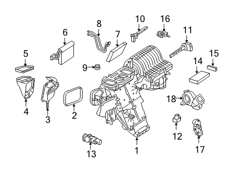 Mercedes-Benz 164-830-00-03 Blower Motor
