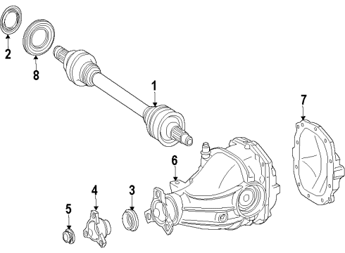 Mercedes-Benz 204-410-08-16 Drive Shaft