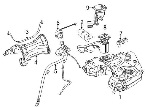 Mercedes-Benz 251-540-14-17 Fuel Gauge Sending Unit