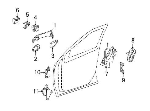 Mercedes-Benz 164-890-09-67 Lock Cylinder