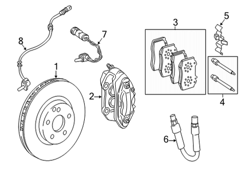 Mercedes-Benz 463-421-12-98 Caliper
