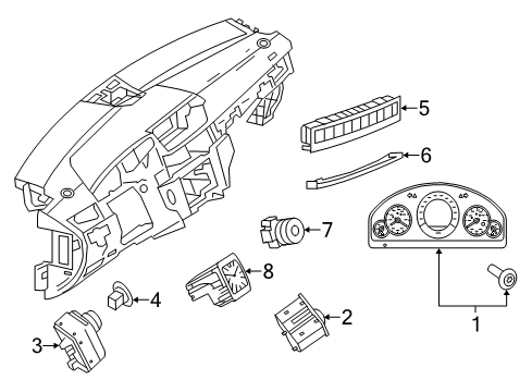Mercedes-Benz 218-905-34-01 Ignition Switch