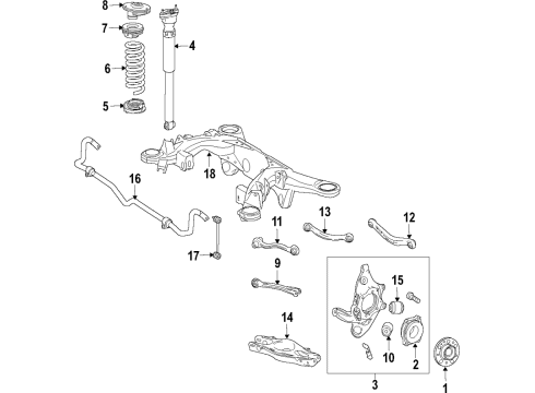 Mercedes-Benz 003-990-23-05 Front Lateral Arm Outer Bolt