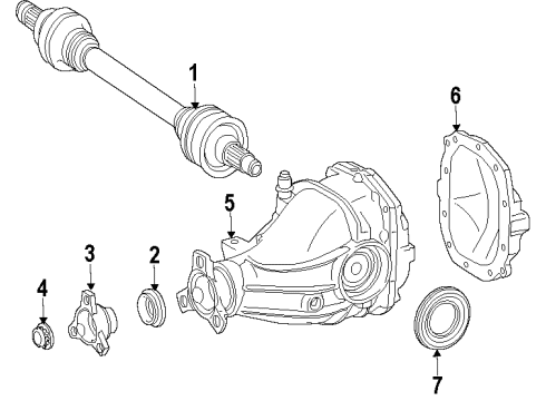 Mercedes-Benz 221-410-94-06 Propeller Shaft