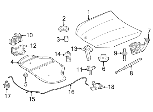 Mercedes-Benz 000-995-05-00 Release Cable Rear Clip