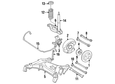 Mercedes-Benz 124-324-13-04 Coil Spring