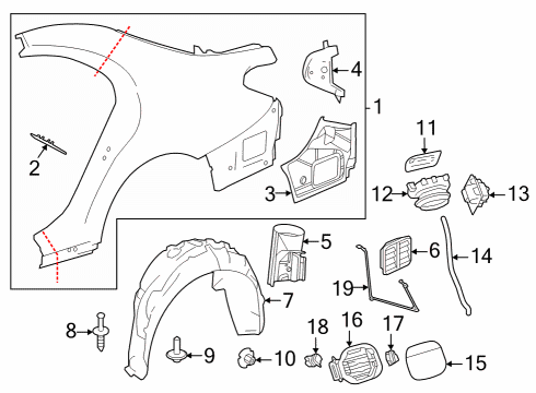 Mercedes-Benz 000-998-64-00 Pocket Grommet