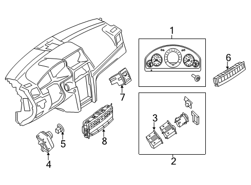 Mercedes-Benz 212-900-05-16-9051 Multifunction Switch