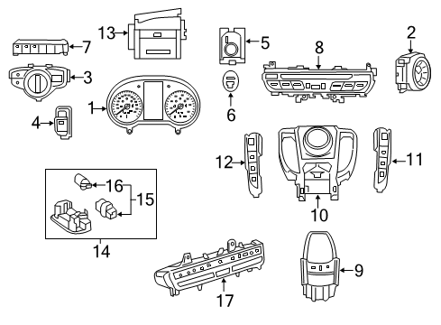 Mercedes-Benz 205-900-39-16 Instrument Cluster