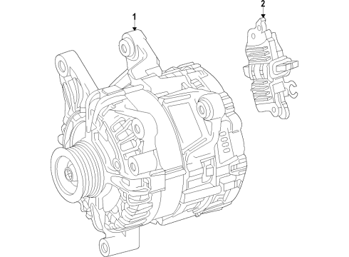 Mercedes-Benz 000-154-15-00 Voltage Regulator