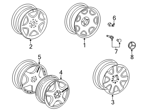 Mercedes-Benz 210-400-11-02 Spare Wheel