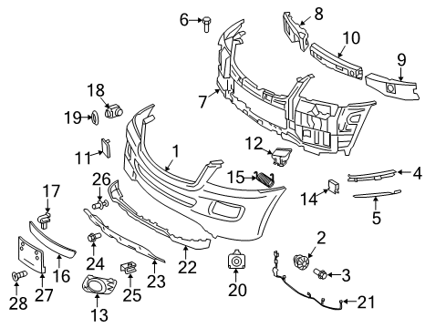 Mercedes-Benz 164-885-12-37 Energy Absorber