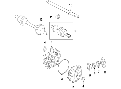 Mercedes-Benz 209-350-00-49 Inner Pinion Bearing