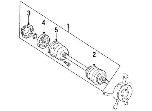 Mercedes-Benz 140-350-82-01 Drive Axle