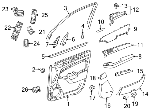 Mercedes-Benz 204-905-81-02 Window Switch