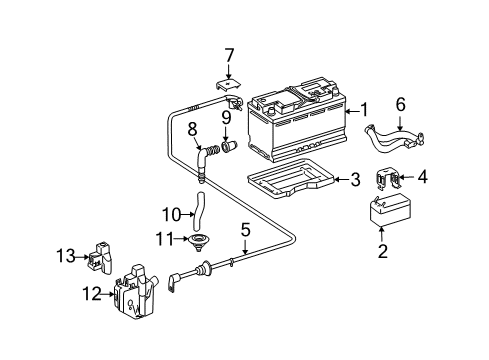 Mercedes-Benz 164-440-03-30 Positive Cable