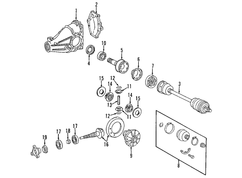 Mercedes-Benz 220-350-00-01 Drive Axle