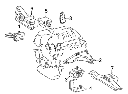 2012 Mercedes-Benz G550 Engine & Trans Mounting
