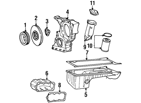 Oil Pan Diagram for 602-014-07-02