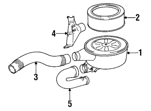 1985 Mercedes-Benz 300D Air Inlet
