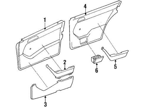 1987 Mercedes-Benz 260E Interior Trim