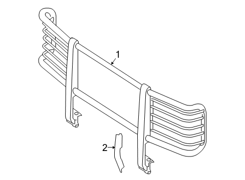 Brush Guard Shield Diagram for 463-545-65-00