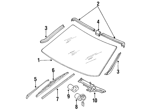 Mirror Inside Diagram for 126-810-00-17