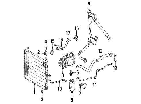 Recirc Pump Bracket Diagram for 124-830-23-14