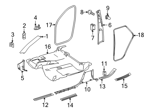 Carpet Diagram for 164-680-36-41-9F69