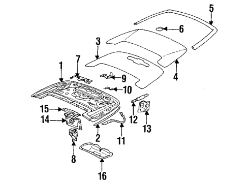 1995 Mercedes-Benz E320 Storage Compartment