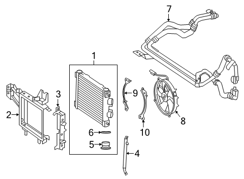 2021 Mercedes-Benz G550 Engine Oil Cooler