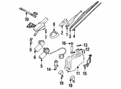 Composite Headlamp Diagram for 003-826-22-90
