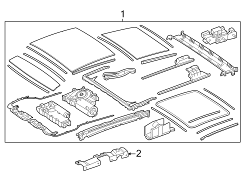 2023 Mercedes-Benz GLC300 Sunroof - Body & Hardware Diagram 4