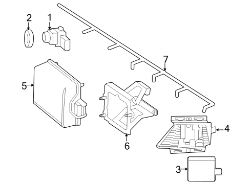 2023 Mercedes-Benz GLC300 Electrical Components - Front Bumper